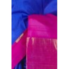 MSU Blue,Pink Kanchipuram Silk Saree [एम् एस् यु नील पाटल काञ्चीपुरं कौशेय शाटिका]